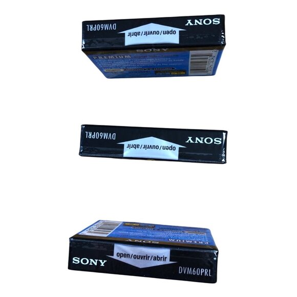 Sony DVC Digital Video Cassette Premium 60 LP:90 Lot of 3 DVM60PRL Mini - Picture 3 of 6